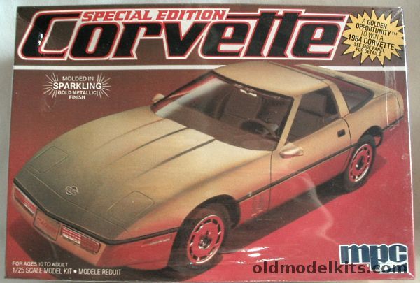 MPC 1/25 Special Edition 1984 Chevrolet Corvette - Sparkling Gold Issue, 1-3724 plastic model kit